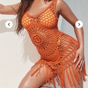 Fashion Nova Orange Coverup - XS